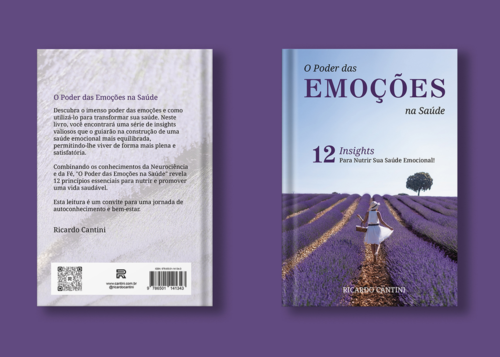 Capa e contracapa do livro O Poder das Emoções na Saúde